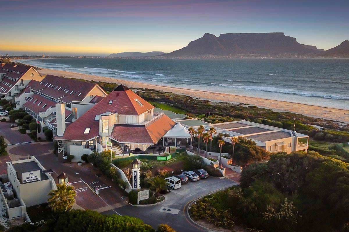 Dolphin Beach Hotel on the shoreline